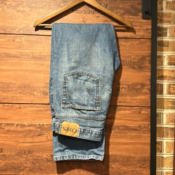 Chaps Straight Fit Denim Jeans Mens 34/34 (1311-31) - Picture 1 of 8